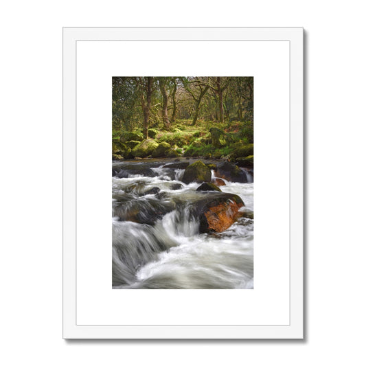 " Dartmoor in Flow #1 " Framed & Mounted Print