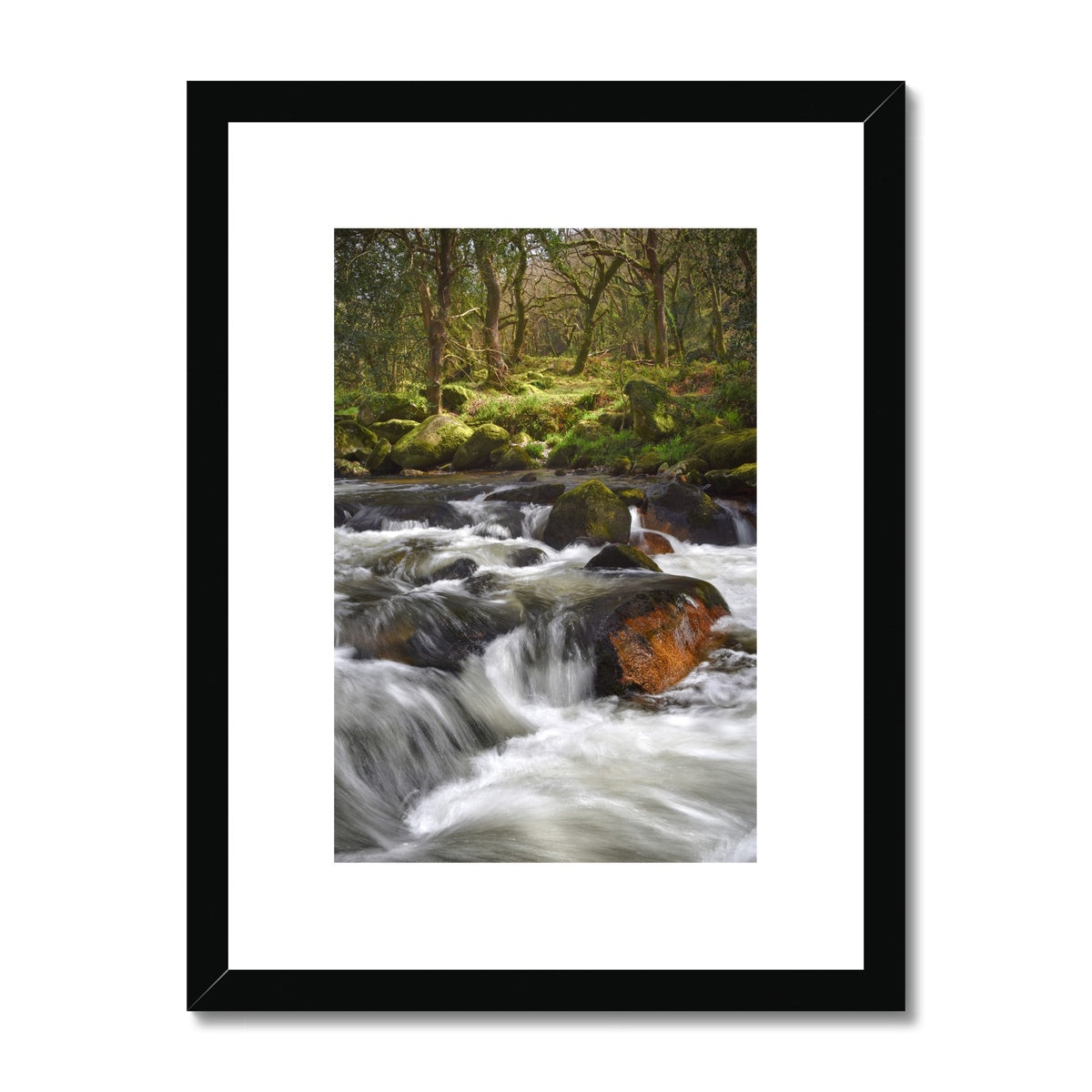 " Dartmoor in Flow #1 " Framed & Mounted Print