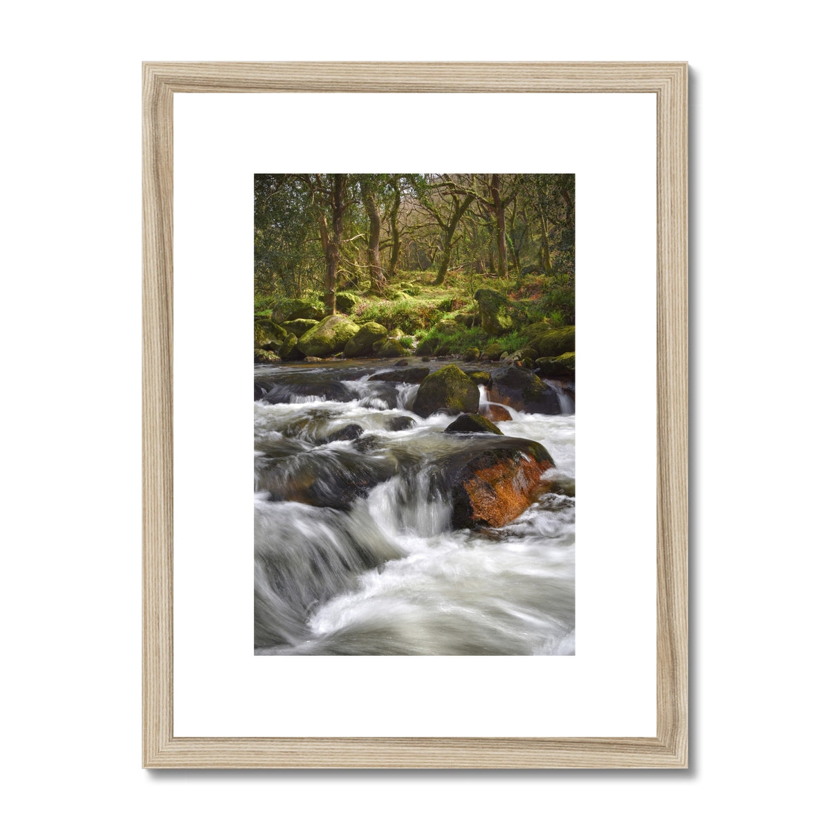 " Dartmoor in Flow #1 " Framed & Mounted Print
