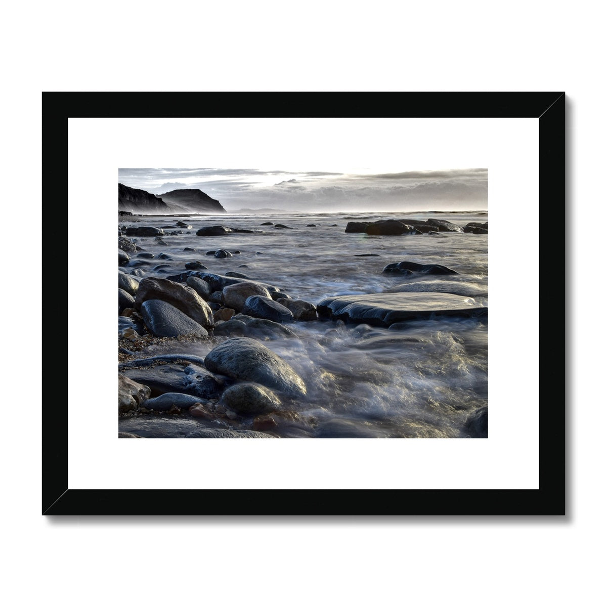 " Smokey Tides " Framed & Mounted Print