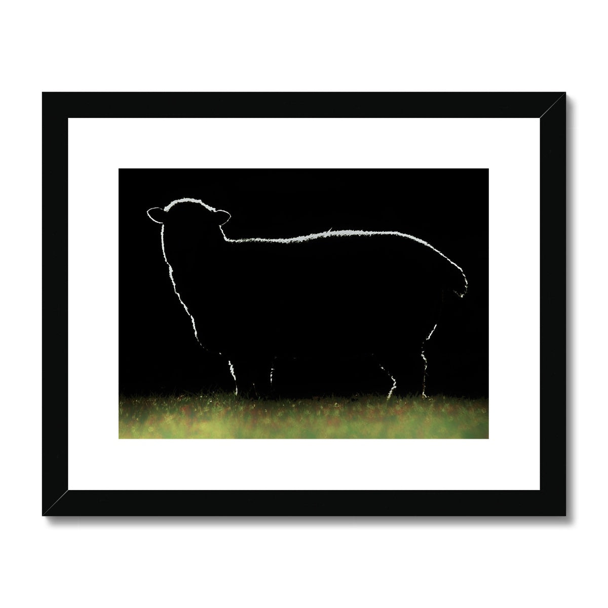 " Wolf - Photo Art " * Framed & Mounted Print