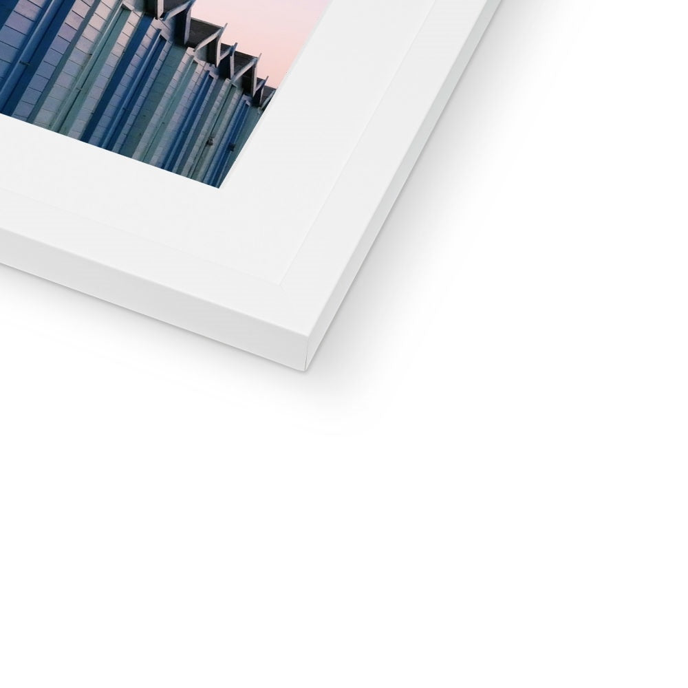 "Huts at Dawn" - Framed & Mounted Print