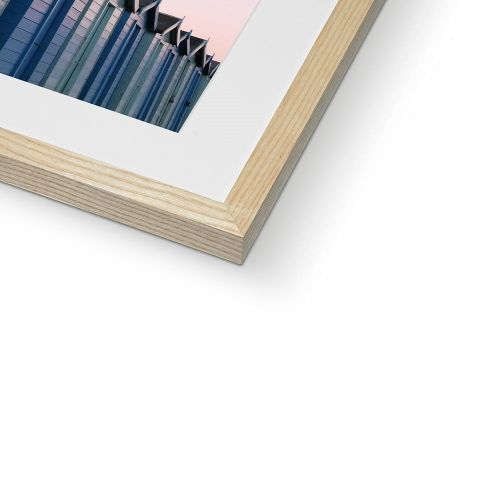 "Huts at Dawn" - Framed & Mounted Print