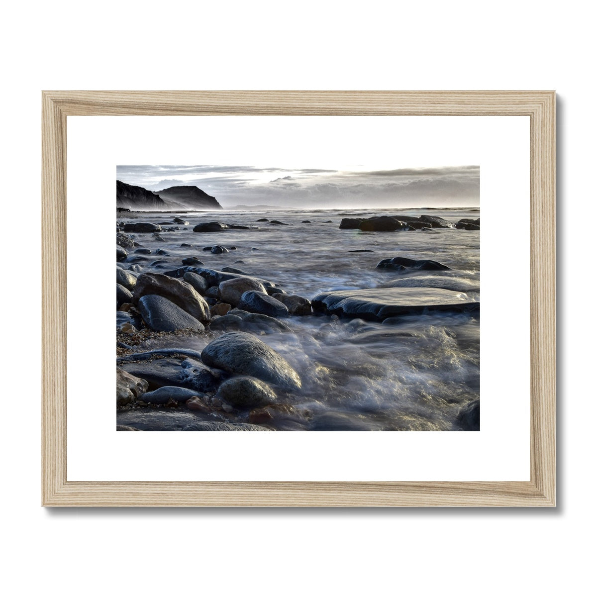 " Smokey Tides " Framed & Mounted Print