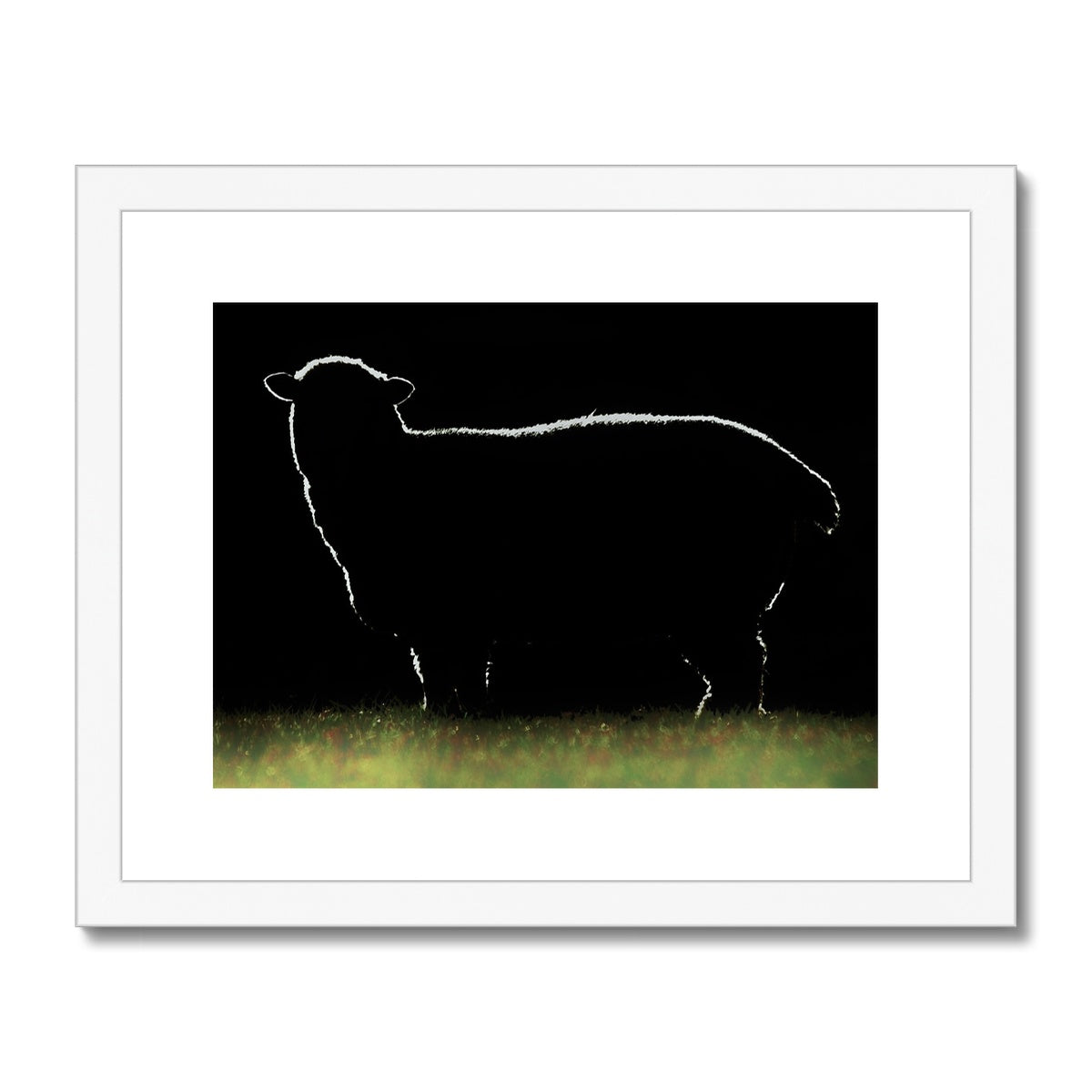 " Wolf - Photo Art " * Framed & Mounted Print