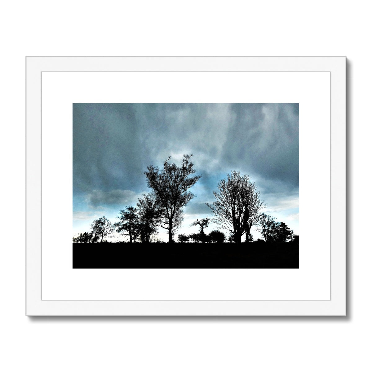 "Marching Trees" Framed & Mounted Print