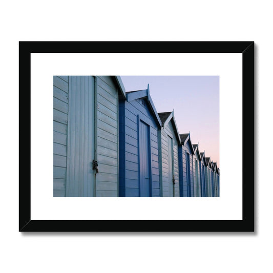 "Huts at Dawn" - Framed & Mounted Print