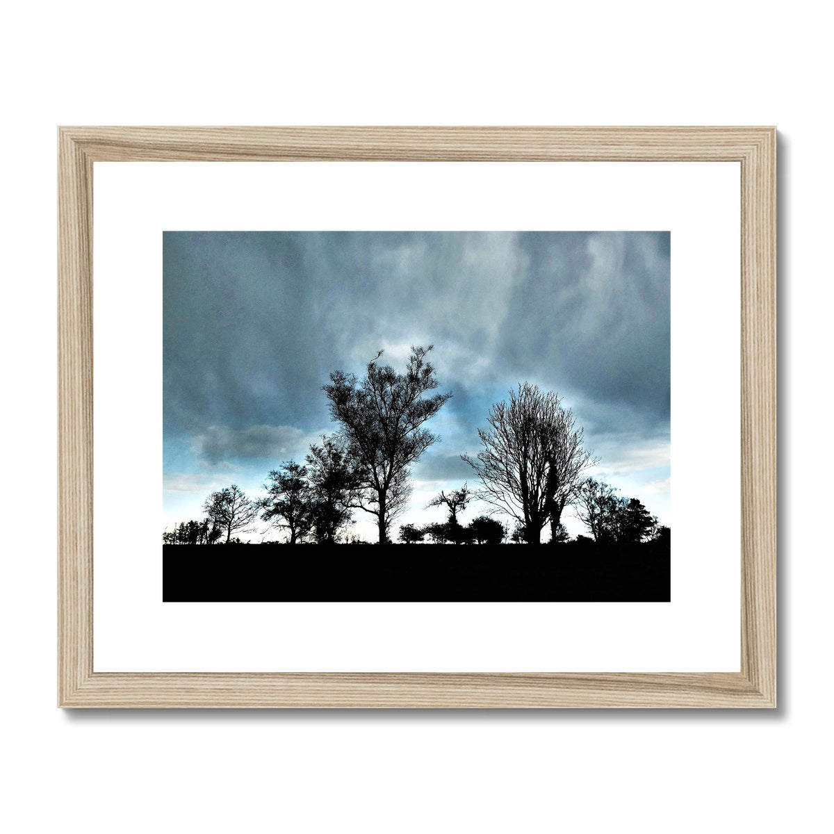 "Marching Trees" Framed & Mounted Print